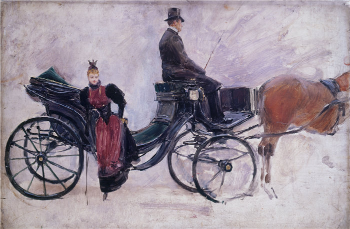 让·贝罗 (Jean Béraud，法国画家) 作品--维多利亚 (1880)