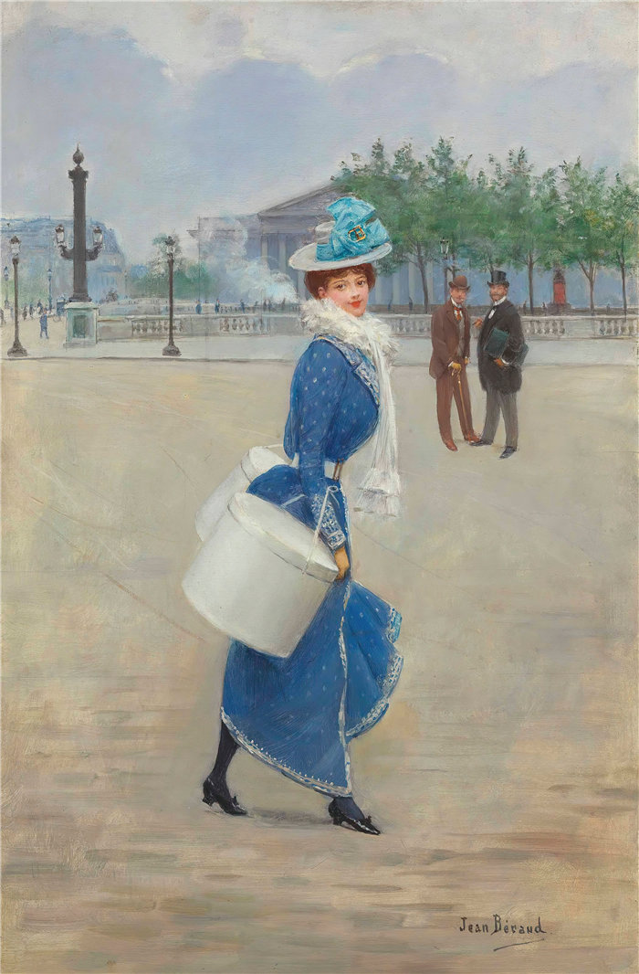 让·贝罗 (Jean Béraud，法国画家) 作品--协和广场