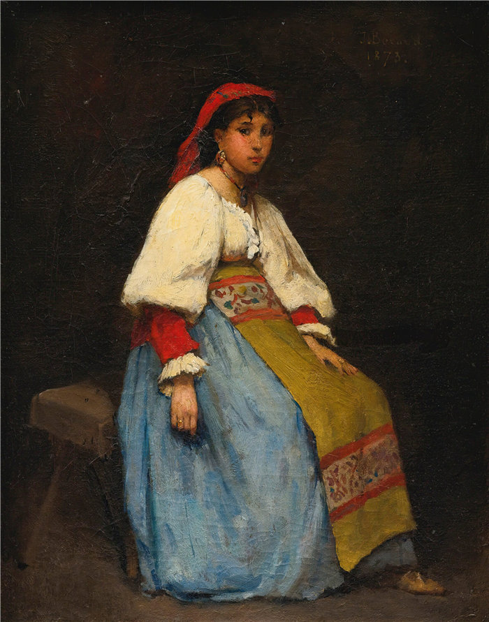 让·贝罗 (Jean Béraud，法国画家) 作品--意大利语 (1873)