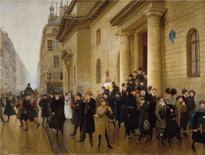 让·贝罗 (Jean Béraud，法国画家) 作品--康多塞高中毕业典礼（1903年）