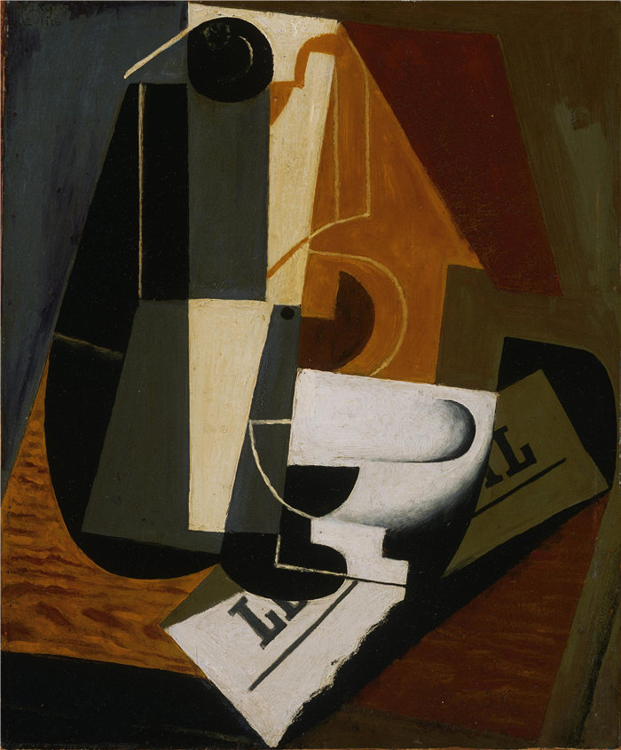 胡安·格里斯(Juan Gris，西班牙画家)作品--咖啡壶 (1916)