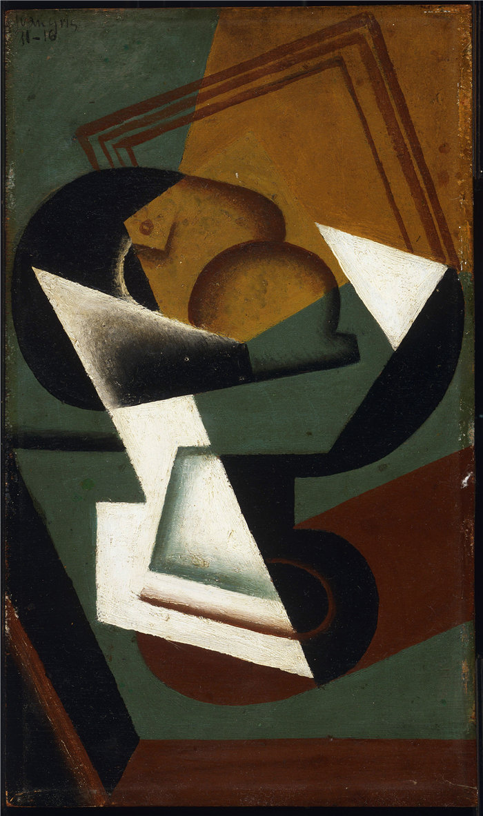 胡安·格里斯(Juan Gris，西班牙画家)作品--水果盘 (1916)