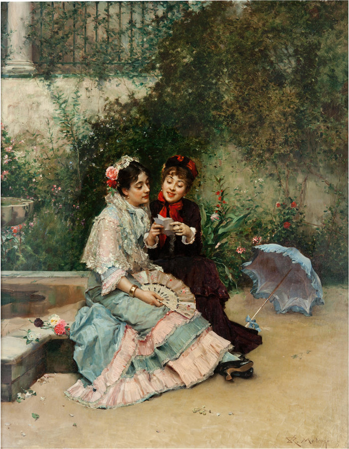 雷蒙多·德·马德拉索·加雷特（Raimundo de Madrazo y Garreta，西班牙画家）-- 信