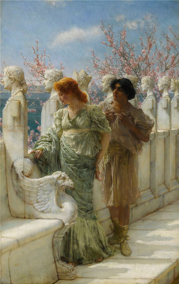 劳伦斯·阿尔玛·塔德玛(Lawrence Alma-Tadema,荷兰画家)作品--过去和现在的世代