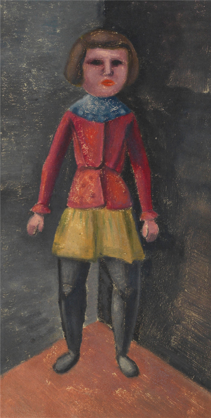 卡尔·维纳（Karl Wiener，奥地利画家 ）作品-达斯金德（约 1930 年）