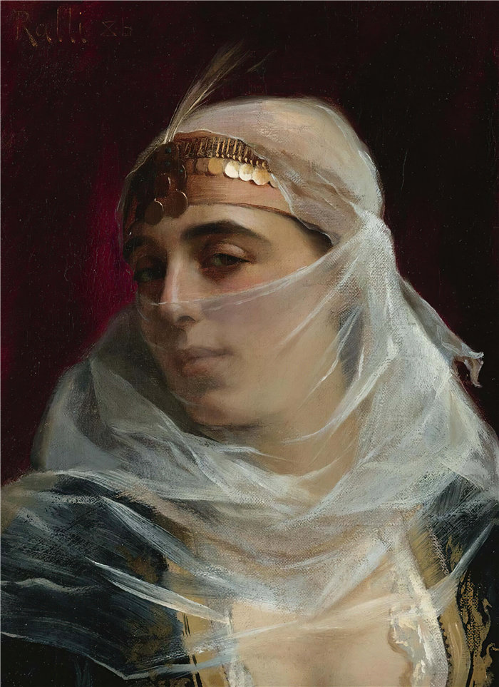 西奥多罗斯·拉利（Theodoros Ralli，希腊画家）作品--土耳其女人