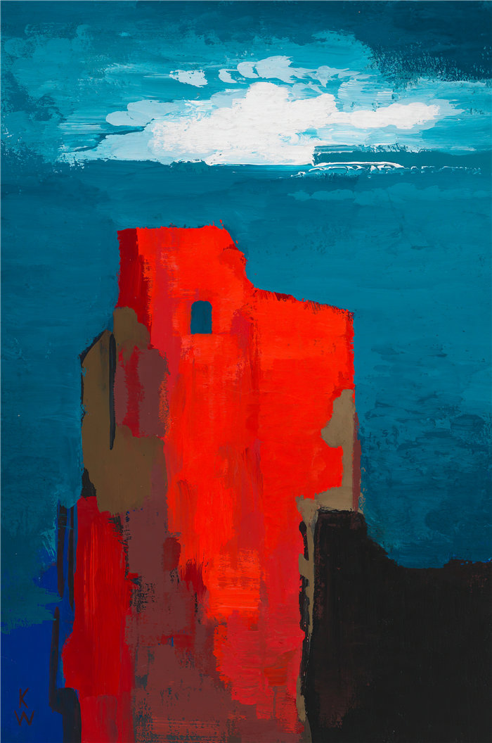 卡尔·维纳（Karl Wiener，奥地利画家 ）作品-伯格瑞恩（1943年左右）