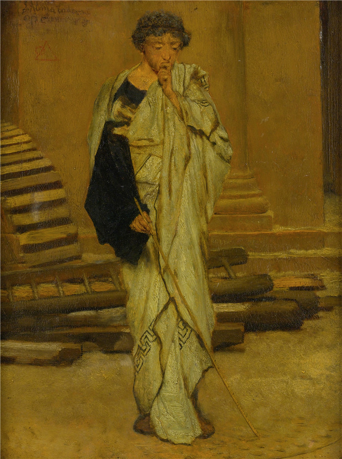 劳伦斯·阿尔玛·塔德玛（Lawrence Alma-Tadema，荷兰画家)作品--罗马建筑师