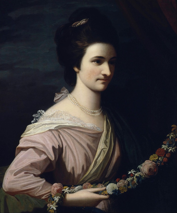 本杰明·韦斯特（Benjamin West）-伊丽莎白·米尔沃德小姐 (1770)