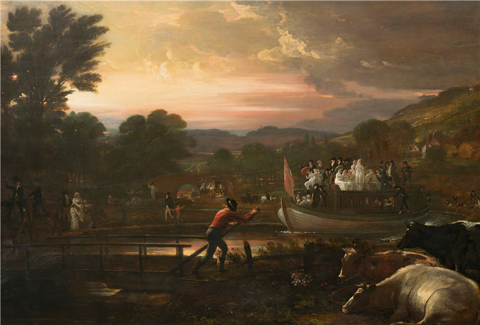本杰明·韦斯特 (Benjamin West，美国画家)作品--帕丁顿运河 (1801)