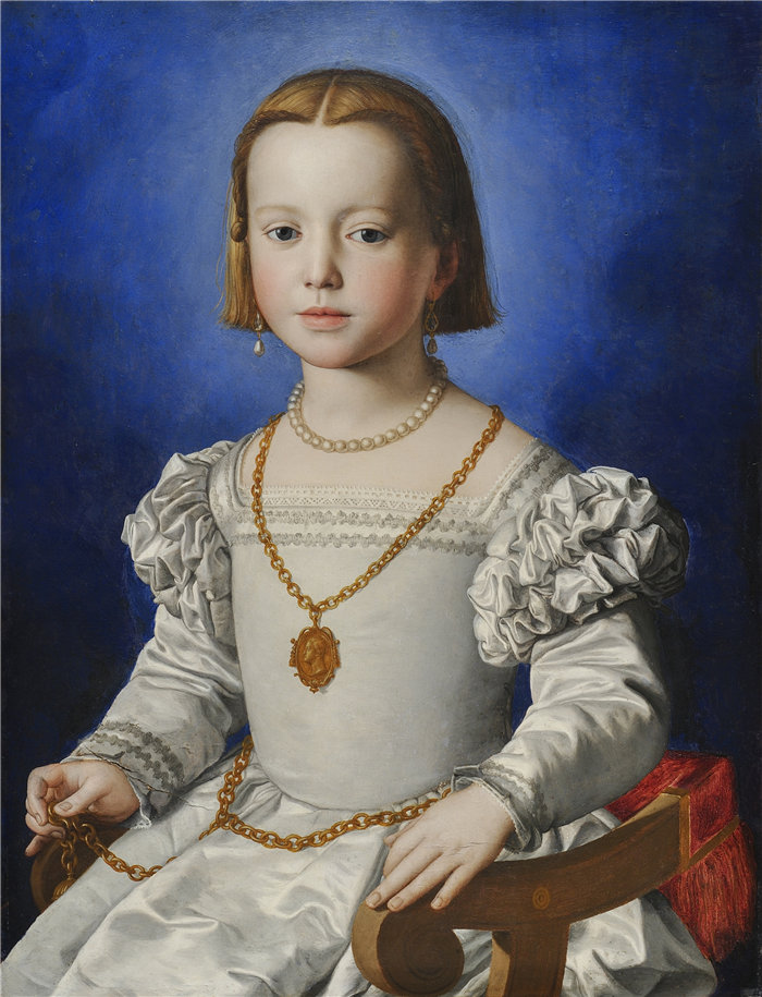 阿格诺洛·布龙齐诺(Agnolo Bronzino,意大利画家)作品-比亚迪科西莫德美第奇 (1542-1545)