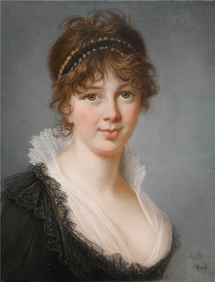 伊莉莎白·维杰·勒布伦（Louise Élisabeth Vigée Le Brun，法国画家 ）作品--Spencer Perceval 夫人的肖像