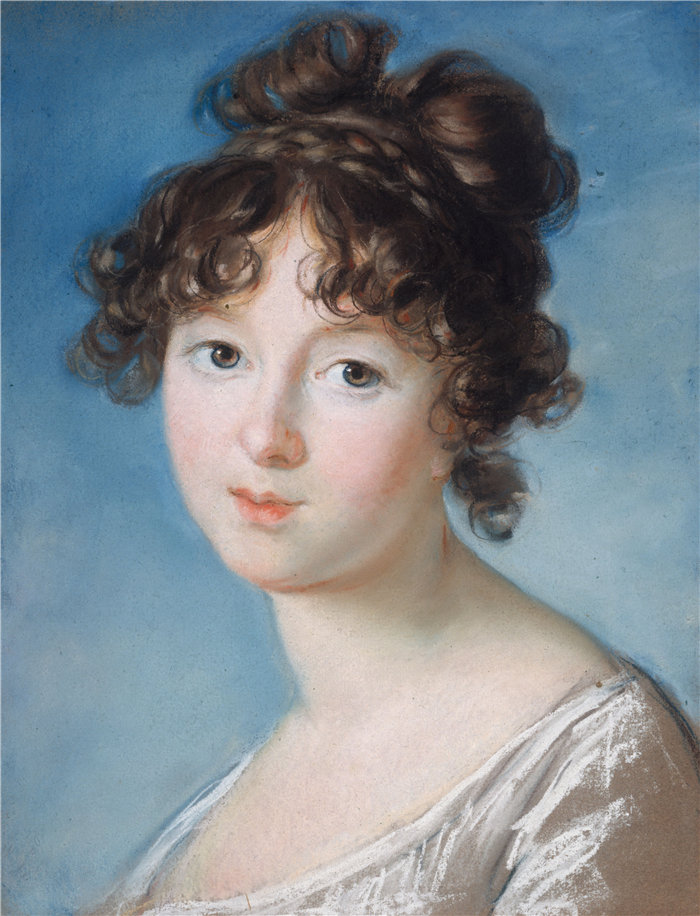 伊莉莎白·维杰·勒布伦（Louise Élisabeth Vigée Le Brun，法国画家 ）作品--拉齐维尔公主 (1781-1808) (1800-1801)