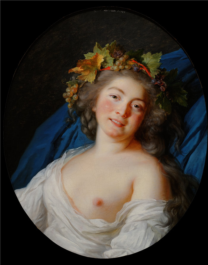 伊莉莎白·维杰·勒布伦（Louise Élisabeth Vigée Le Brun，法国画家 ）作品--酒神 (1785)