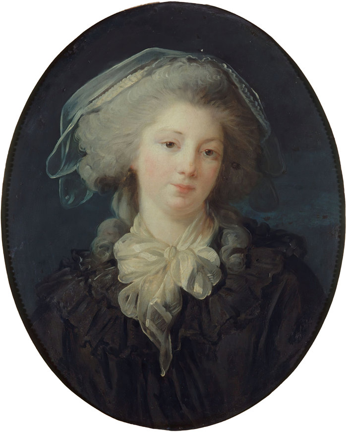 伊莉莎白·维杰·勒布伦(Louise Élisabeth Vigée Le Brun,法国画家 )作品--夏洛特-弗朗索瓦·贝格莱·德·诺林瓦尔 (1780-1783) 肖像推定