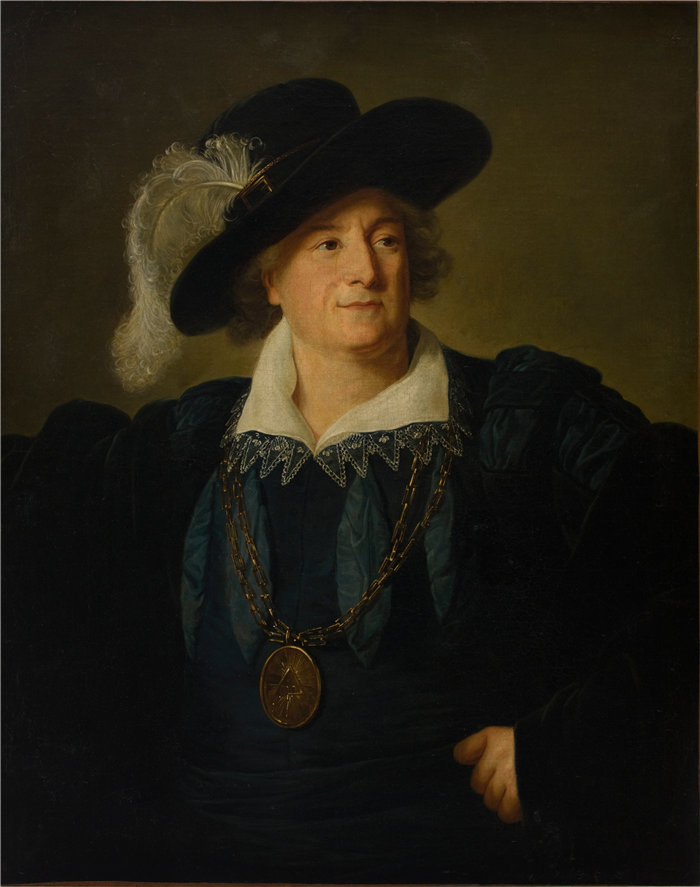伊莉莎白·维杰·勒布伦（Louise Élisabeth Vigée Le Brun，法国画家 ）作品--身着亨利四世 (1797-1850) 的斯坦尼斯劳斯·奥古斯都·波尼亚托夫斯基 (1732–1