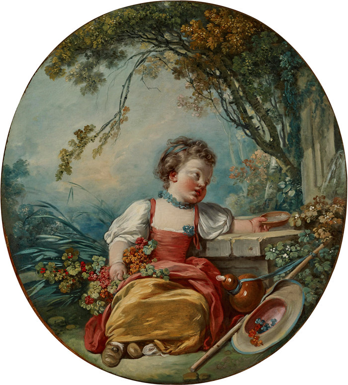 让·奥诺雷·弗拉戈纳尔（Jean Honoré Fragonard，法国画家）作品 –小朝圣者 (1754)