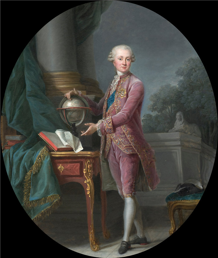 伊莉莎白·维杰·勒布伦（Louise Élisabeth Vigée Le Brun，法国画家 ）作品--拿骚王子的肖像（1776 年）