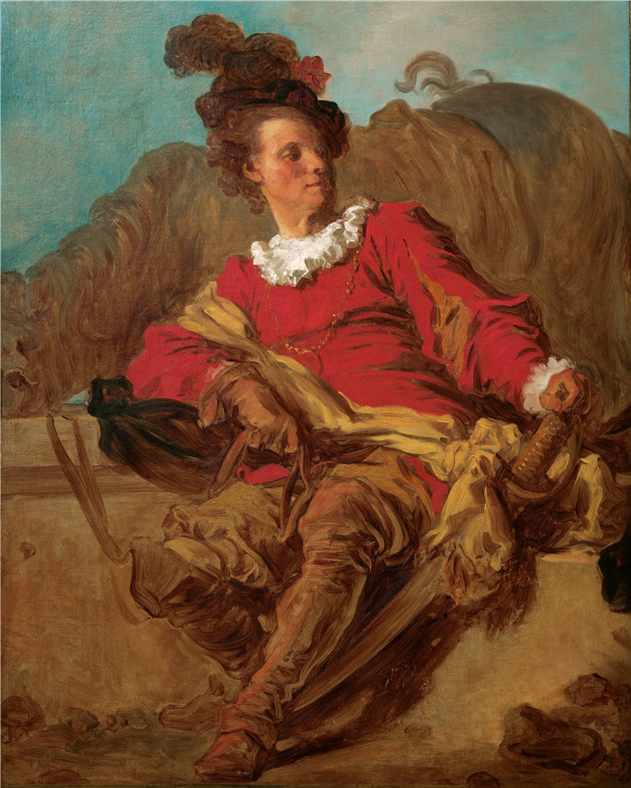 让·奥诺雷·弗拉戈纳尔（Jean Honoré Fragonard，法国画家）作品 –让-克洛德·理查德 (Jean-Claude Richard)，圣农修道院院长