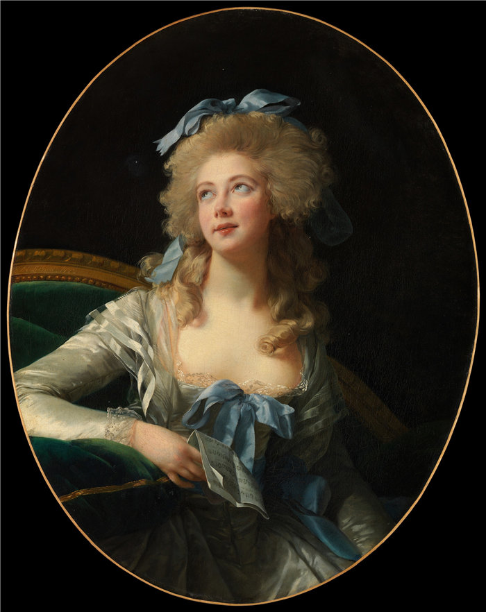 伊莉莎白·维杰·勒布伦(Louise Élisabeth Vigée Le Brun,法国画家 )作品--格兰夫人 (Noël Catherine Vorlée, 1761–1835) (1783)