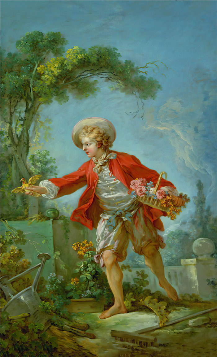 让·奥诺雷·弗拉戈纳尔（Jean Honoré Fragonard，法国画家）作品 –园丁（1754 年至 1755 年之间）