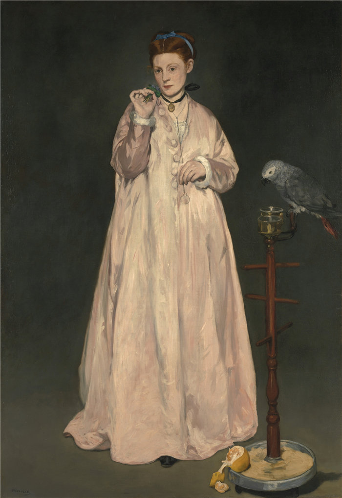 爱德华·马奈(Édouard Manet,法国画家)作品 –1866 年的小姐 (1866)