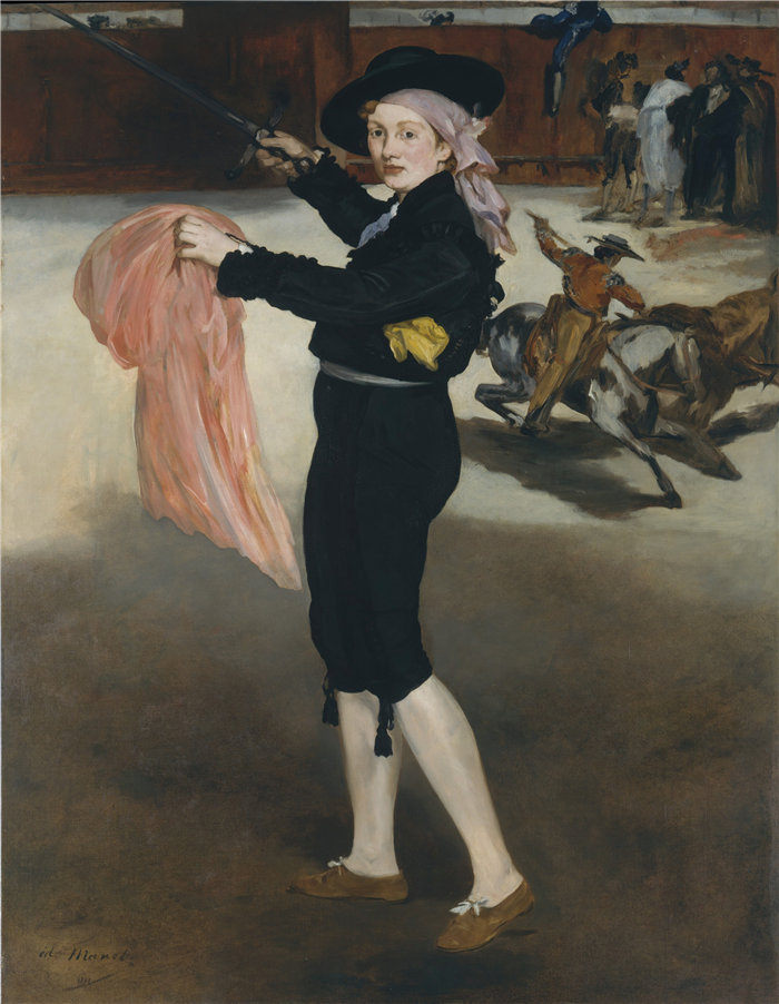 爱德华·马奈（Édouard Manet，法国画家）作品 –小姐 V.. . 身着 Espada 服装 (1862)