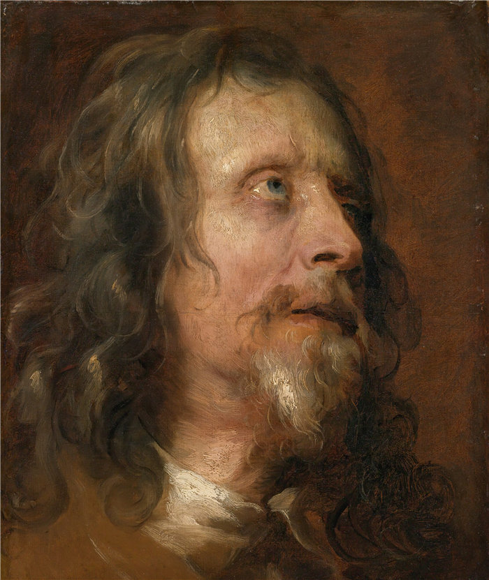 安东尼·范·戴克（Anthony van Dyck，比利时画家）作品-一个大胡子男人的肖像