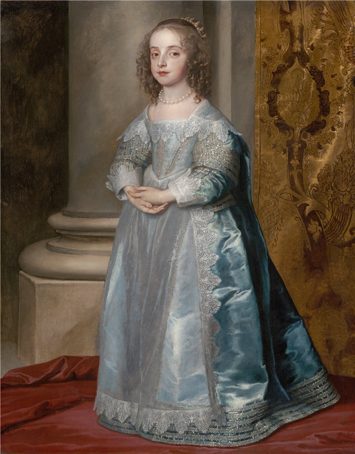 安东尼·范·戴克(Anthony van Dyck,比利时画家)作品-查理一世之女玛丽公主