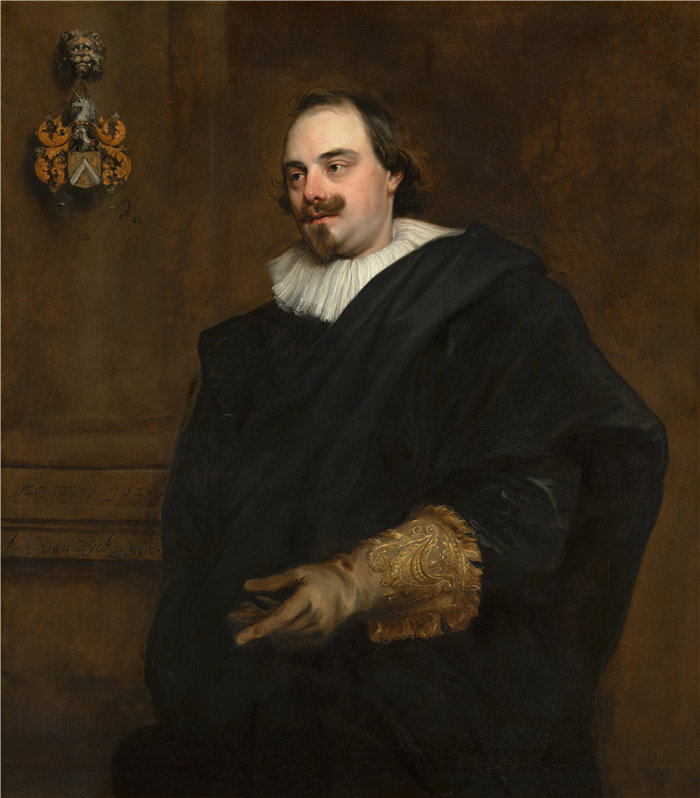 安东尼·范·戴克(Anthony van Dyck,比利时画家)作品-皮特·史蒂文斯的肖像(1627 年)