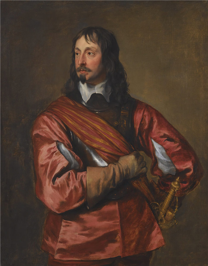 安东尼·范·戴克（Anthony van Dyck，比利时画家）作品-约翰·梅内斯爵士 (1599-1671) 的肖像