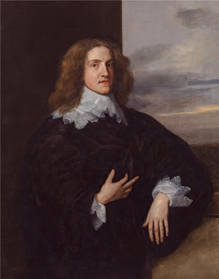 安东尼·范·戴克(Anthony van Dyck,比利时画家)作品-年轻的绅士(约 1640 年)
