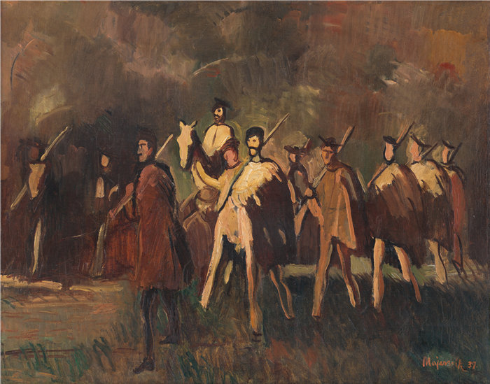 马杰尔尼克 （Majerník，斯洛伐克画家）作品-远征 (1939)