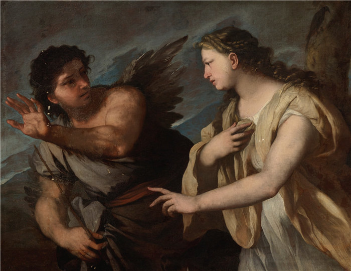 卢卡·佐丹奴 (Luca Giordano，意大利画家) 作品-Picus 和 Circe