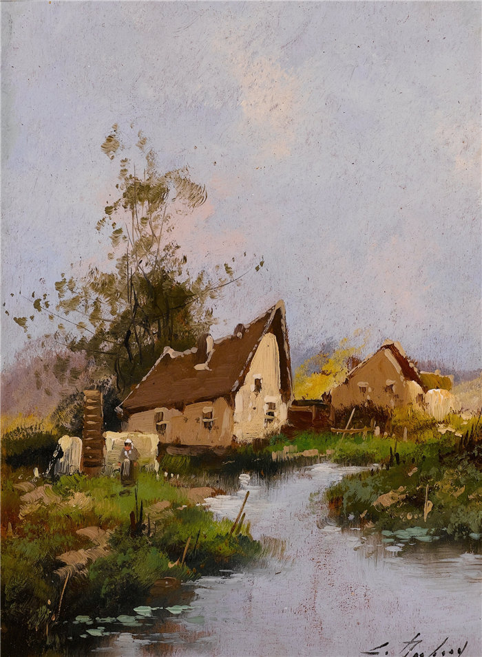 尤金·加利安-拉卢（Eugène Galien-Laloue，法国画家）作品--风景