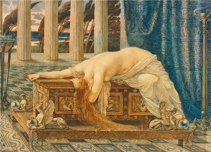 沃尔特·克兰 (Walter Crane,英国画家) 作品 -潘多拉 (1885)
