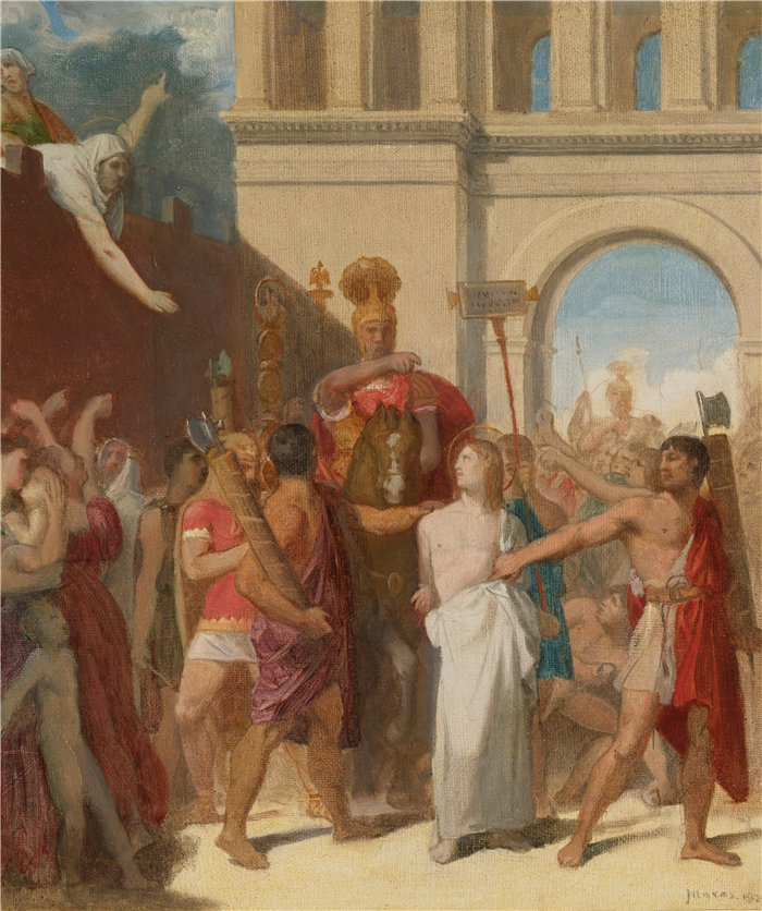 让·奥古斯特·多米尼克·安格尔（Jean Auguste Dominique Ingres，法国画家）-圣Symphorian 的殉难 (1827)