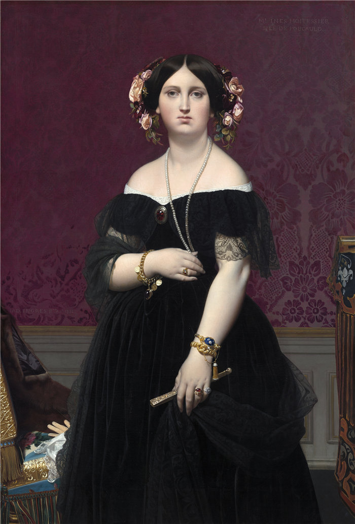 让·奥古斯特·多米尼克·安格尔（Jean Auguste Dominique Ingres，法国画家）-莫伊西埃夫人 (1851)