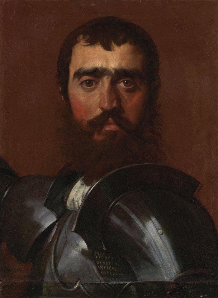 让·奥古斯特·多米尼克·安格尔(Jean Auguste Dominique Ingres,法国画家)-雇佣兵 (1821)