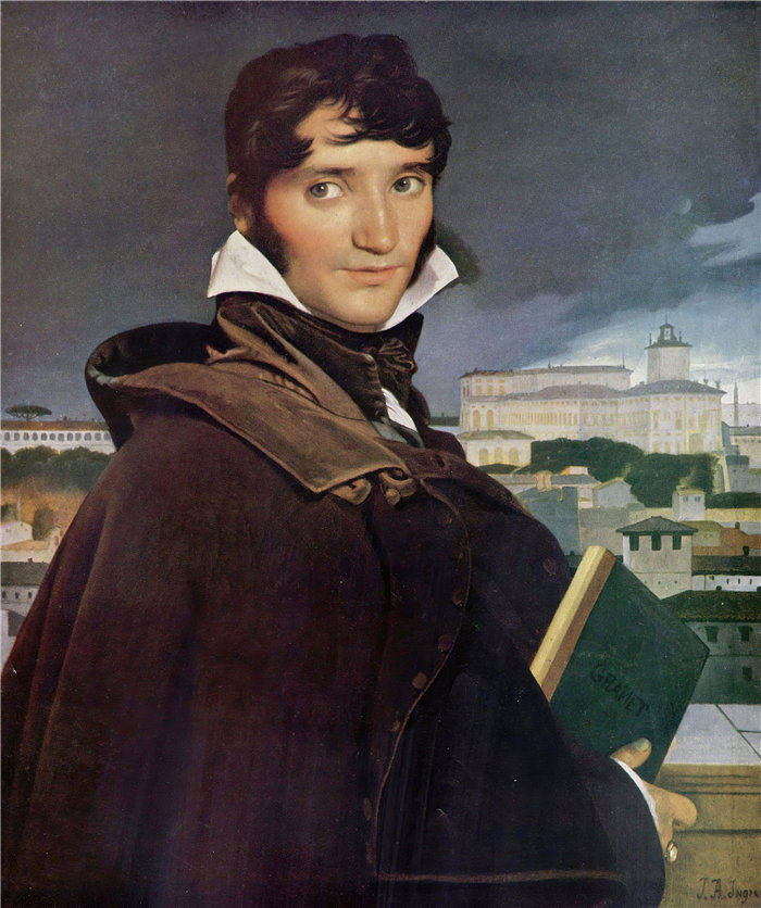让·奥古斯特·多米尼克·安格尔(Jean Auguste Dominique Ingres,法国画家)-弗朗索瓦·马里乌斯·格拉内 (1777-1849) (1807) 的肖像