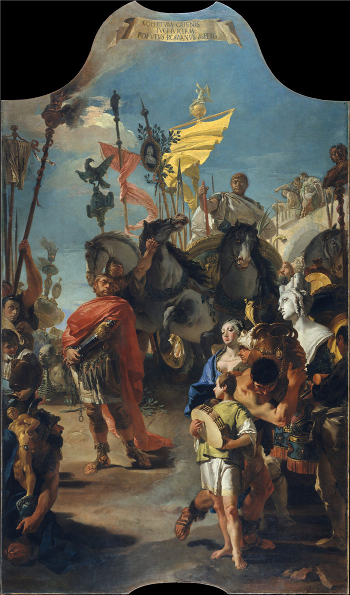 乔瓦尼·巴蒂斯塔·提埃波罗(Giovanni Battista Tiepolo,意大利画家)作品-马吕斯的胜利 (1729)