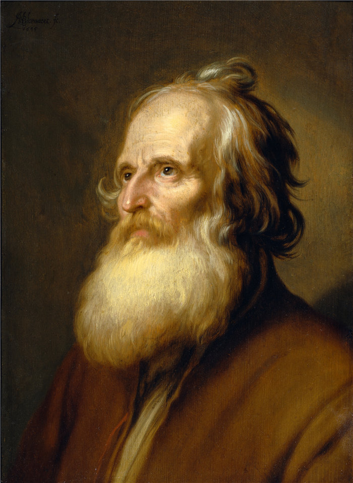 亚伯拉罕·布洛马特(Abraham Bloemaert,荷兰画家)作品-老人 (1635)
