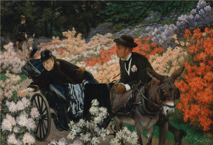 詹姆斯·天梭(James Tissot,法国画家)作品- 早晨骑行