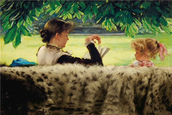 詹姆斯·天梭（James Tissot，法国画家）作品- 故事（约 1878-1880 年）