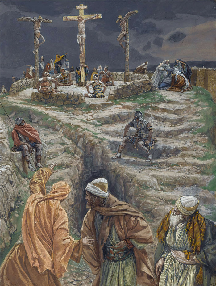 詹姆斯·天梭(James Tissot,法国画家)作品-我的上帝,我的上帝,你为什么离弃我(1886-1894)
