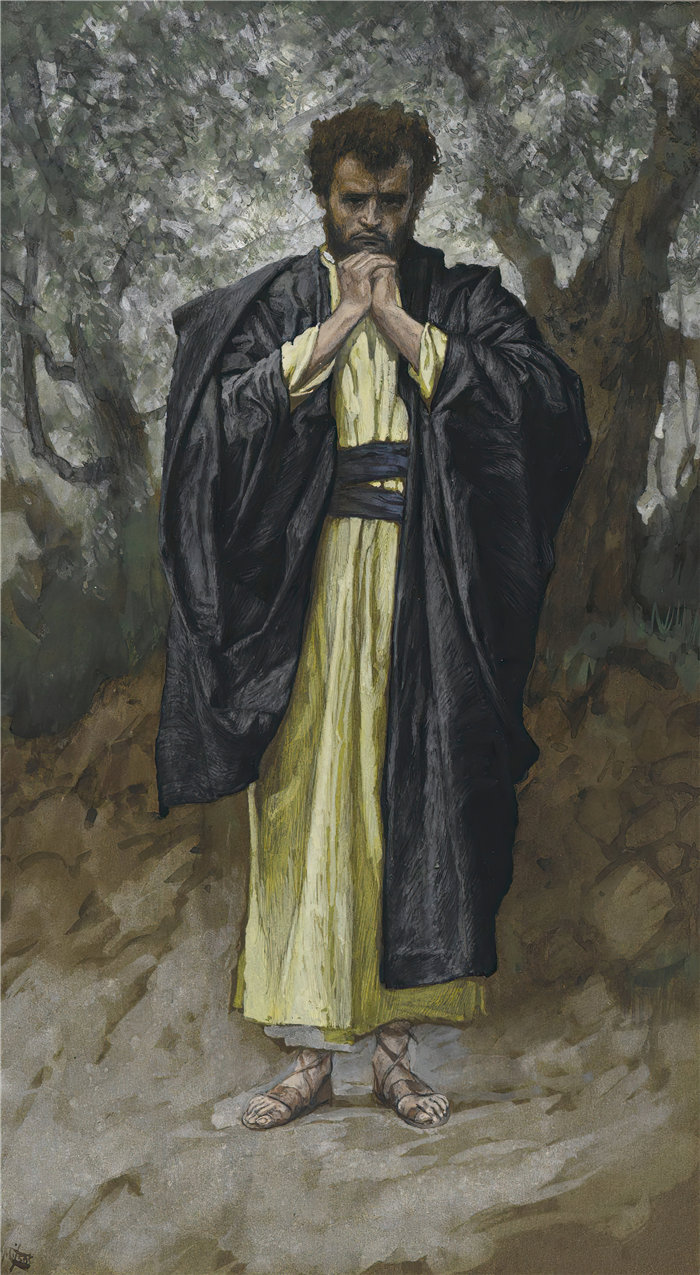 詹姆斯·天梭(James Tissot,法国画家)作品-圣马太(Saint Mathieu)(1886-1894)