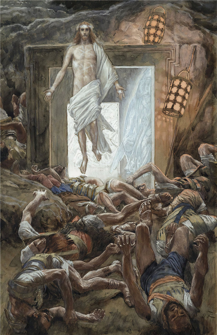 詹姆斯·天梭（James Tissot，法国画家）作品-复活 (1886-1894)
