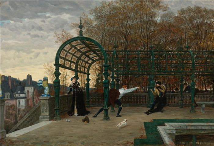 詹姆斯·天梭（James Tissot，法国画家）作品- 绑 架 未遂（1865年）