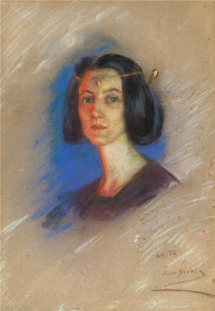 爱丽丝·派克·巴尼 (Alice Pike Barney,美国画家)作品-安妮塔·亨特