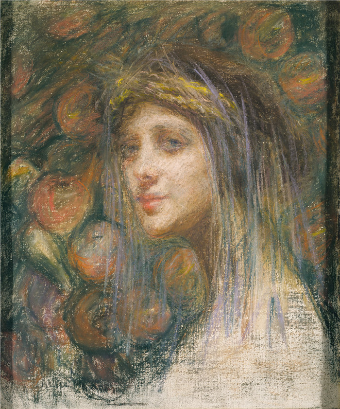爱丽丝·派克·巴尼 (Alice Pike Barney,美国画家)作品-谷神星 (1901)